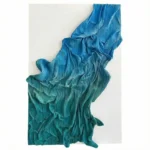 Tidal Cascade – Blue Gradient Fluid 3D Canvas - Image 2