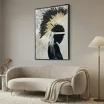 Tribal Reverie – Abstract Mixed Media Wall Decor - Image 4