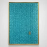 Turquoise Labyrinth – Abstract Textured Wall Art - Image 2
