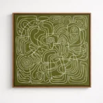 Verdant Labyrinth – Wabi-Sabi Textured Wall Decor - Image 2