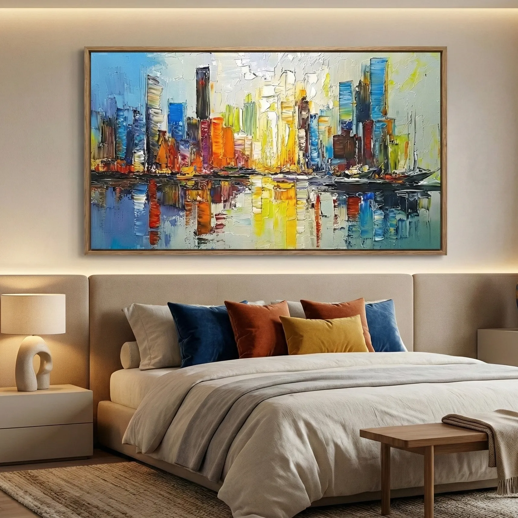 Vibrant-Metropolis-Abstract-Thick-texture-colorful-cityscape-color-art-3.webp Vibrant Metropolis Abstract Thick texture colorful cityscape color art - Image 1