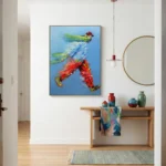 Vibrant Momentum – Abstract Colorful Runner Wall Art - Image 4