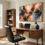 Vibrant Storm Energetic textured colorful abstract abstract wall decor - Image 3