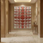 Warm Sienna Mosaic – 3D Textile Wall Decor - Image 5