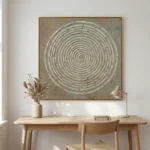 Weathered Vortex – Wabi Sabi Textured Wall Decor