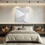 White Continuum – Modern Textured Wall Decor - Image 4