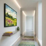 Wildflower Horizon Purple flowers green hills Color Wall Art - Image 4