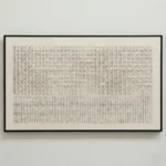 Earth & Ink Embossed paper black ink Wabi Sabi wall art