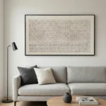 Earth & Ink Embossed paper black ink Wabi Sabi wall art - Image 2