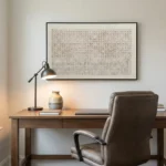 Earth & Ink Embossed paper black ink Wabi Sabi wall art - Image 4