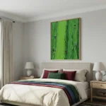 Emerald Ascent Golfers on textured green paint textured art wall decor - Image 5