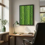 Emerald Waves Thick heavily textured green painting textured art wall decor - Image 3