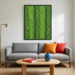 Emerald Waves Thick heavily textured green painting textured art wall decor - Image 4