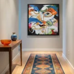 Expressive Facade Deconstructed portrait with vibrant colors color wall decor - Image 5