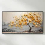 Impasto Golden Grove – Abstract Textured Wall Decor
