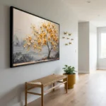 Impasto Golden Grove – Abstract Textured Wall Decor - Image 3