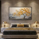 Impasto Golden Grove – Abstract Textured Wall Decor - Image 4