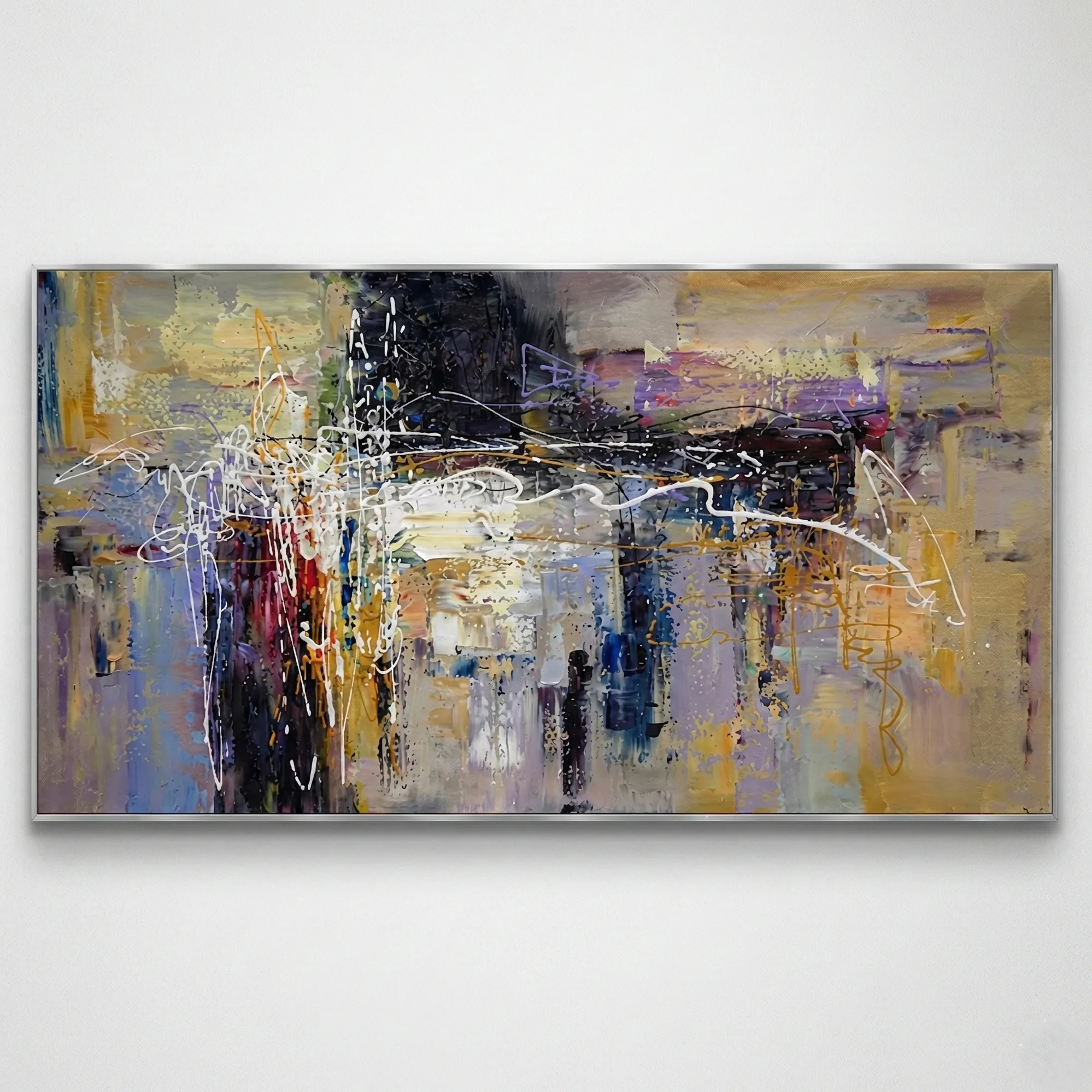 Midnight Resonance – Abstract Textured Wall Decor (1) Midnight Resonance – Abstract Textured Wall Decor - Image 1