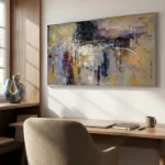 Midnight Resonance – Abstract Textured Wall Decor - Image 2