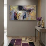 Midnight Resonance – Abstract Textured Wall Decor - Image 4