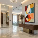 Modernist Color Palette Bold abstract shapes in rich colors colorful wall art - Image 2