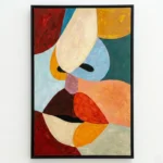 Modernist Color Palette Bold abstract shapes in rich colors colorful wall art - Image 3