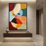 Modernist Color Palette Bold abstract shapes in rich colors colorful wall art - Image 4