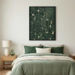 Organic Network Fluid interconnected line patterns Abstract wall art - Image 8